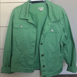 Light green jean jacket